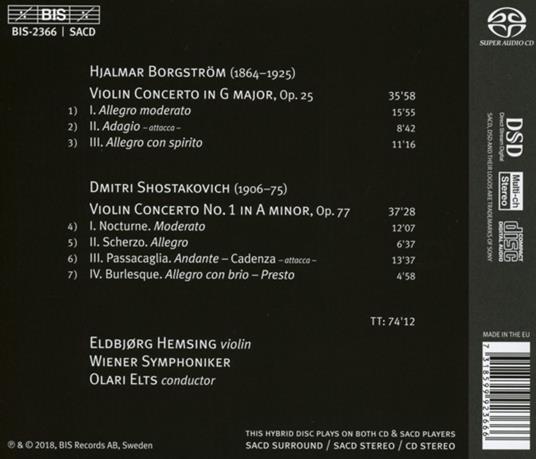 Concerto per violino n.1 op.77 - CD Audio di Dmitri Shostakovich - 2