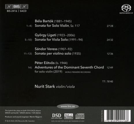 Violin-Viola Sonatas - SuperAudio CD di Bela Bartok - 2