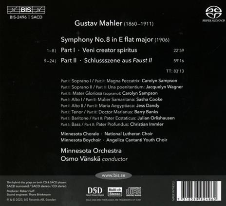 Symphony No. 8 - CD Audio di Gustav Mahler - 2