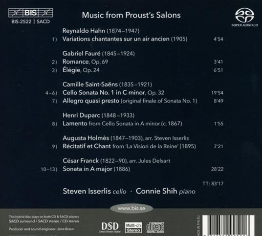 Cello Music from Proust's Salons - CD Audio di Steven Isserlis - 2