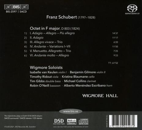 Octet - SuperAudio CD di Franz Schubert,Wigmore Soloists - 2