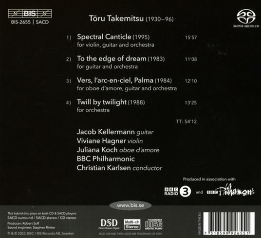 Spectral Canticle - SuperAudio CD di Toru Takemitsu - 2