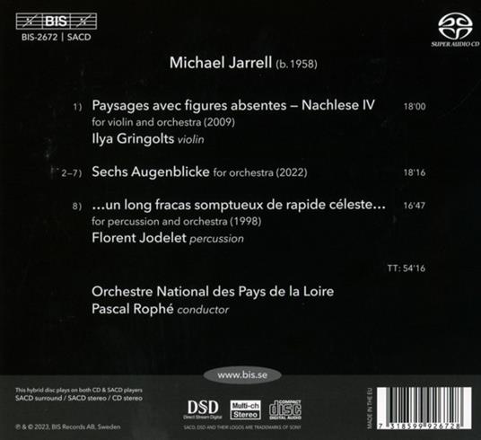 Orchestral Works. Paysages Avec Figures - SuperAudio CD di Michael Jarrell - 2