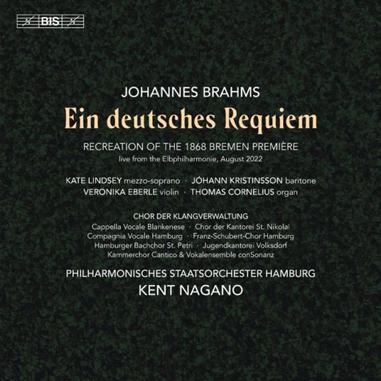 Ein Deutsches Requiem (2 Cd) - CD Audio di Johannes Brahms