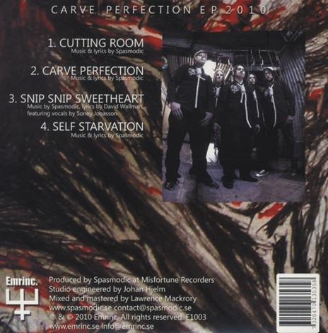 Carve Perfection - CD Audio di Spasmodic - 2