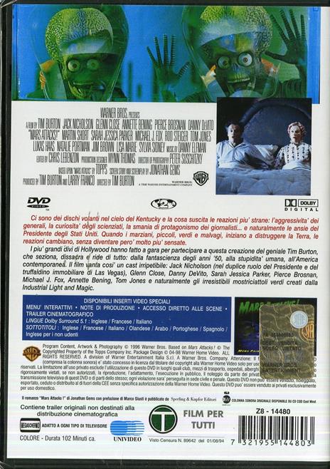 Mars Attacks! di Tim Burton - DVD - 2