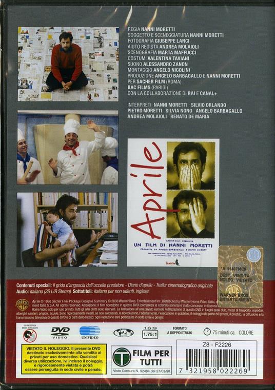 Aprile di Nanni Moretti - DVD - 2