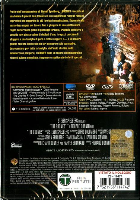 I Goonies di Richard Donner - DVD - 2