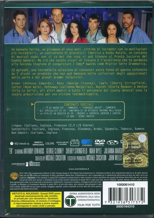 ER Medici in prima linea. Stagione 2 (4 DVD) - DVD - 2