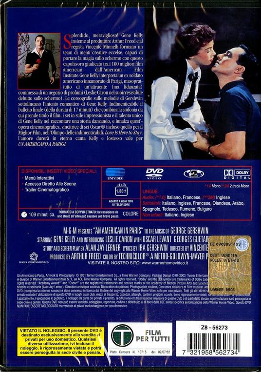 Un americano a Parigi di Vincente Minnelli - DVD - 2