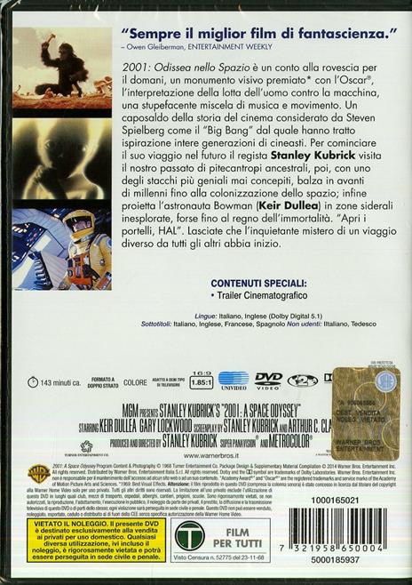 2001: odissea nello Spazio di Stanley Kubrick - DVD - 6