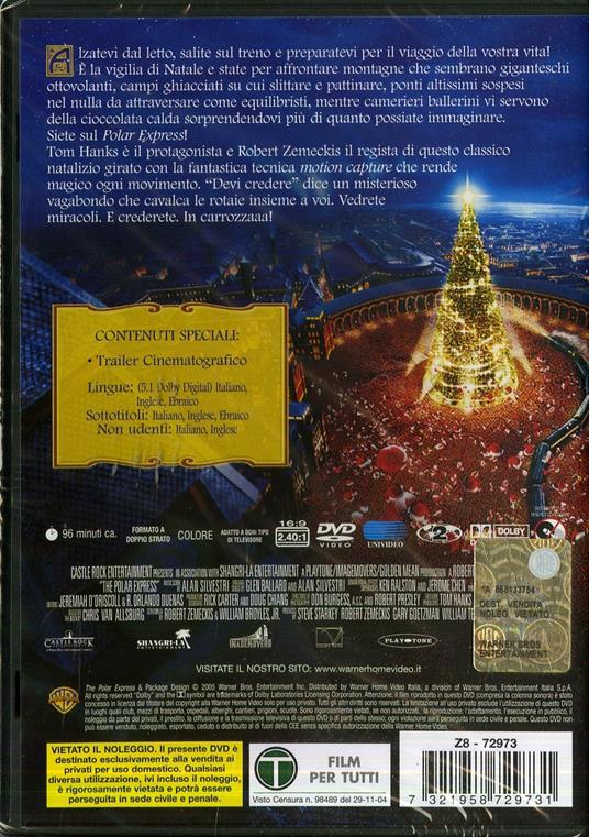 Polar Express (1 DVD) di Robert Zemeckis - DVD - 2