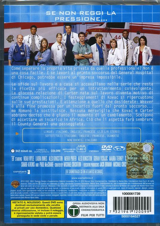 ER Medici in prima linea. Stagione 9 (3 DVD) - DVD - 2