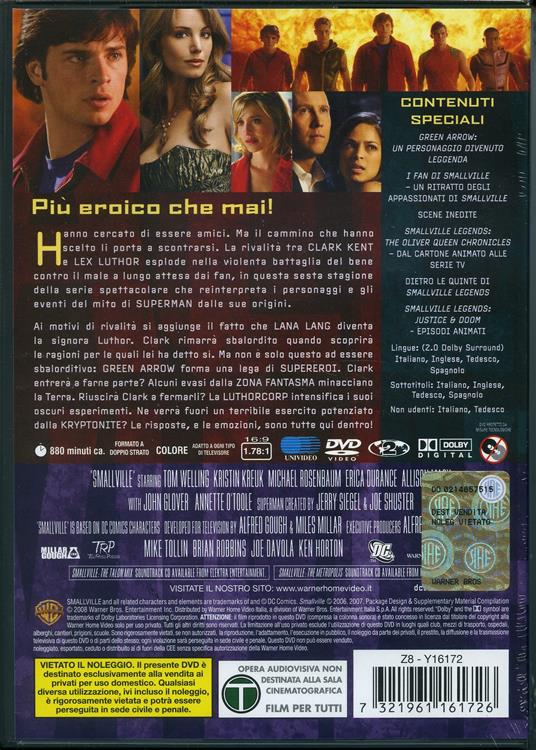 Smallville. Stagione 6 (Serie TV ita) (6 DVD) di James Marshall,Paul Shapiro,Whitney Ransick,Mike Rohl - DVD - 2