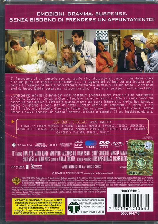 ER Medici in prima linea. Stagione 11 (3 DVD) - DVD - 2