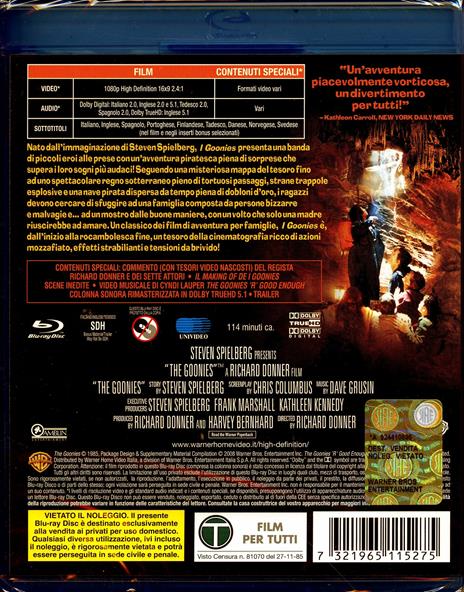 I Goonies di Richard Donner - Blu-ray - 2