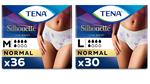 Tena Silhouette Mutandine Bianche Assorbenti Taglia L o M a Scelta 6 Confezioni x 5 Pezzi