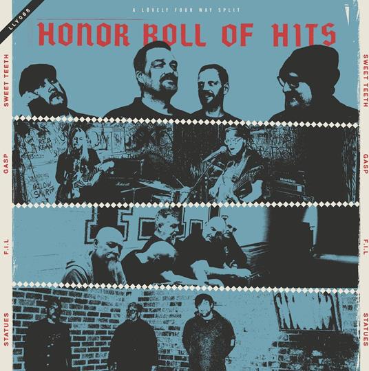 Honor Roll Of Hits (Transparent Red Edition) - Vinile LP di Statues,GASP,First in Line,Sweet Teeth
