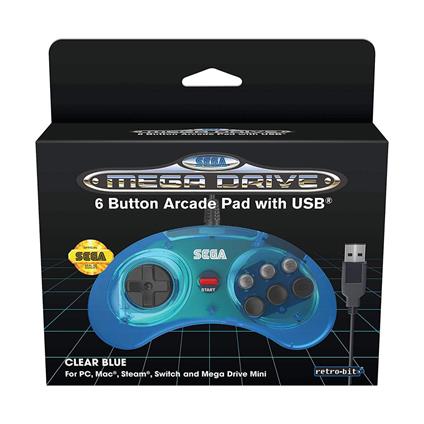 Just for Games RETROBIT Gamepad Mac,Nintendo Switch,PC,Playstation 3 USB Blu