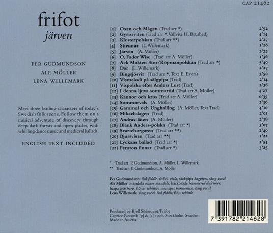 Jarven - CD Audio di Frifot - 2