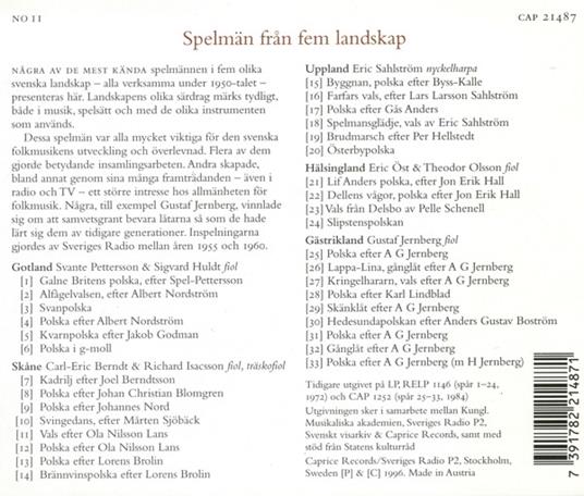 Fiddlers from Five Provin - CD Audio - 2