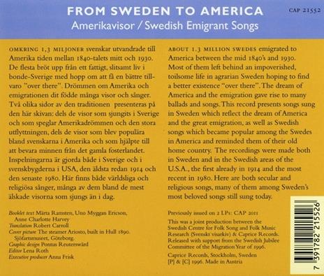 From Sweden to America - CD Audio - 2