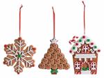 Set 9 Decorazioni per Albero di Natale Pan di Zenzero Addobbi Natalizi da Appendere