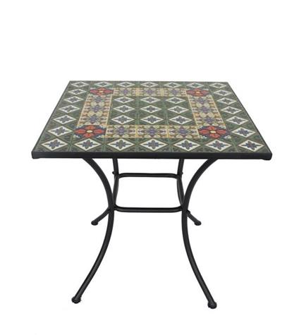 Tavolo giardino con mosaico tavolo da giardino quadrato con top in ceramica tavolo per esterni