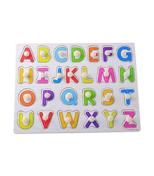 Gioco Giocattolo Educativo Bambini Bimbi Puzzle 3d Lettere Legno Colorati