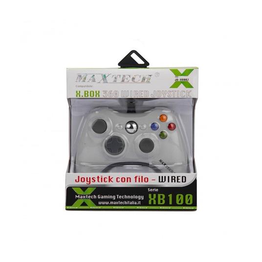 JOYSTICK CONTROLLER CON FILO CAVO USB XBOX 360 WIRED JOYPAD JO-XB002 COMPATIBILE - 3