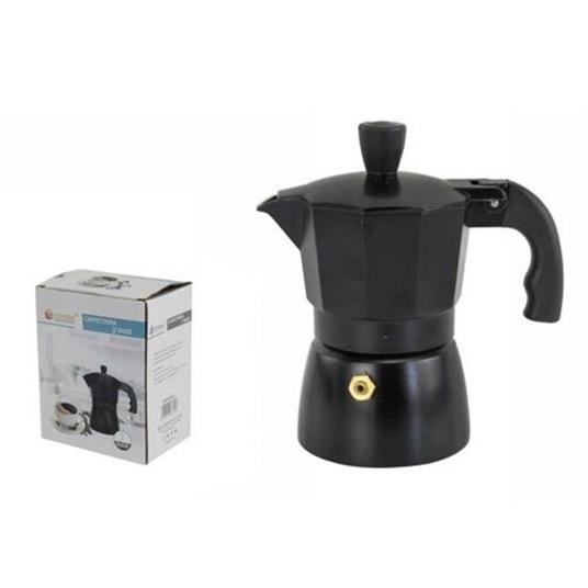 contenitore da 0,3 litri LIVIA Macchina da caffè con 2 tazze salvaspazio colore: Nero facile da preparare 