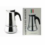 Espresso Maker Caffettiera Moka Macchinetta CaffvÀ 2 Tazze Acciaio Inox