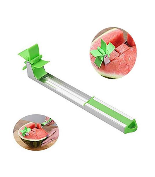Mulino a Vento Taglia Cocomero in Acciaio Inox Gohytal Taglia Anguria Affetta Anguria,Coltello Affettare Frutta Multifunzione per Melone,Frutto del Drago Strumento da Frutta Creativo Affettatrice 