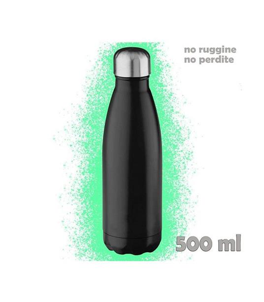 Portatile Borraccia Bottiglia D'acqua Acciaio Inox Termica Caldo Freddo 500 Ml - 2