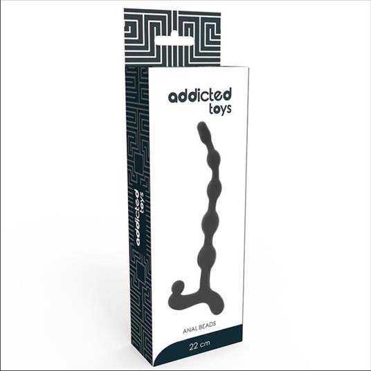Dilatatore Anale Sexy Toys Addicted Toys Anal Beads 22Cm Nero