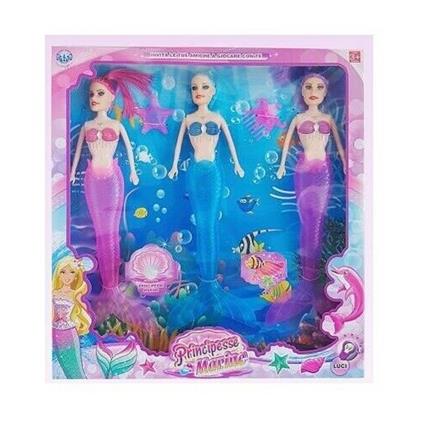 PRINCIPESSE MARINE 3 SIRENE SIRENA BAMBOLE GIOCATTOLO GIOCO BAMBINA