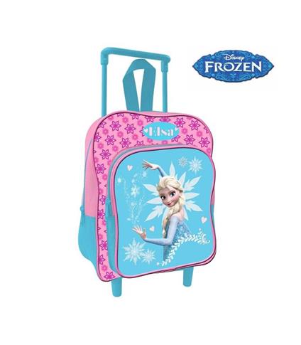 Zaino Trolley Frozen Elsa Disney Asilo Scuola Bambine Viaggi Alto 30 Cm