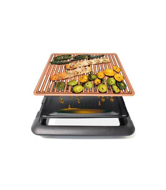 Griglia Elettrica Senza Fumo Grill Smokeless Rivestimento Ceramica  Antiaderente