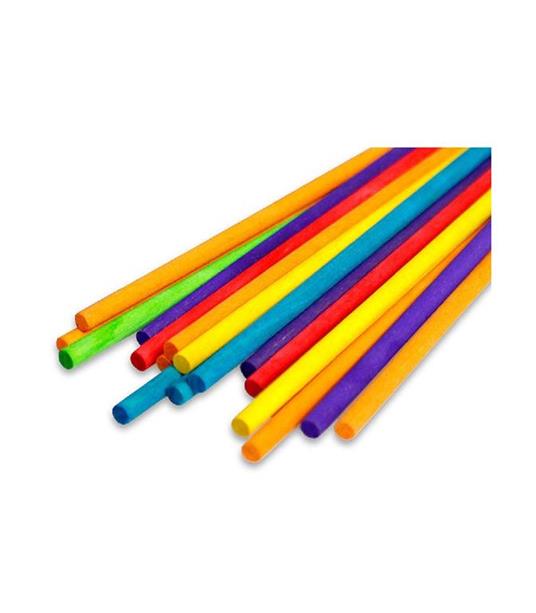 120 Stecche Colorate Bastoncini In Legno Naturale Lavoretti Bricolage 5 X  150 Mm - Trade Shop TRAESIO - Cartoleria e scuola