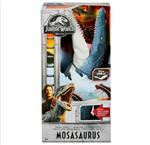Jurassic World - Mososauro Protettore degli Oceani con Mascella Mobile e Texture Reale, Giocattolo per Bambini 4+Anni, FNG24