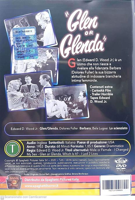 Glen Or Glenda (DVD) di Edward Wood  Jr. - DVD - 2
