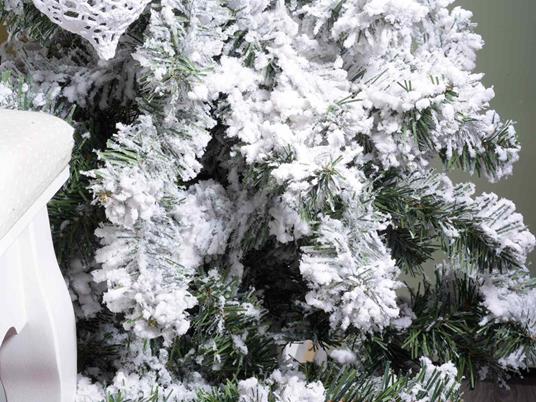 Albero di Natale artificiale innevato 2,10 metri - 2