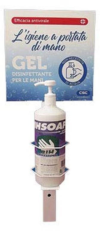 Colonnina Supporto da parete per gel igienizzante mani - copertina