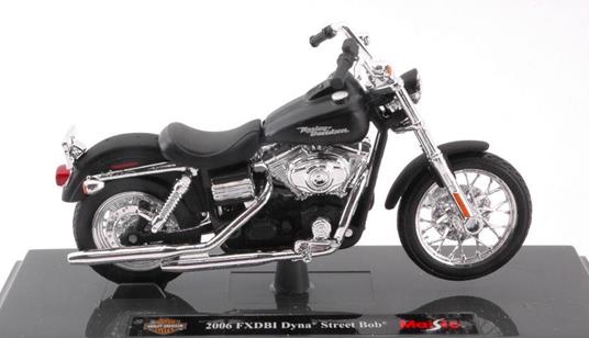 Harley Davidson 2006 Fxdbi Dyna Street Bob Matt Black 1:18 Model Mi15966 - 2