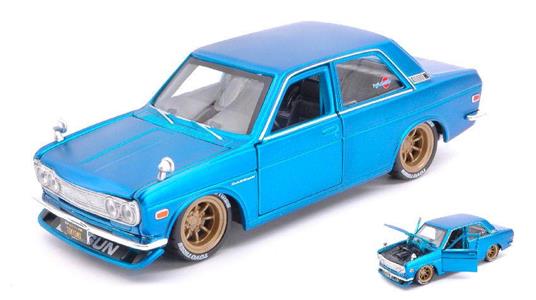 Datsun 510 1971 Blue 1:24 Model Mi32527