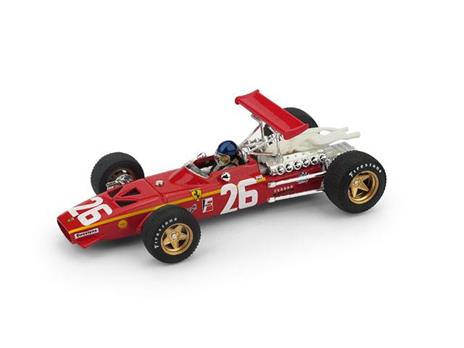 Ferrari 312 F 1 J.Ickx 1968 #26 Winner France Gp + Driver 1:43 Model Bm0171Ch