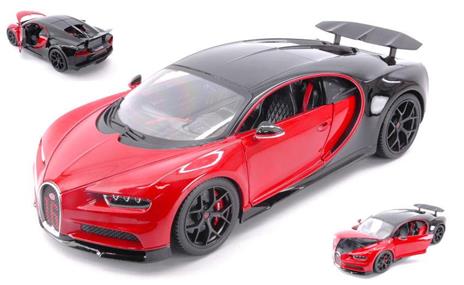 Bugatti Chiron Sport Red / Black 1:18 Model Bu11044R - 2