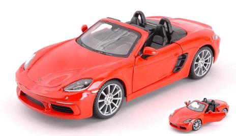 Porsche 718 Boxster Cabriolet Orange 1:24 Model Bu21087O - 2