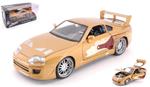 Slap Jack S Toyota Supra Fast & Furious Gold 1:24 Model Jada99540