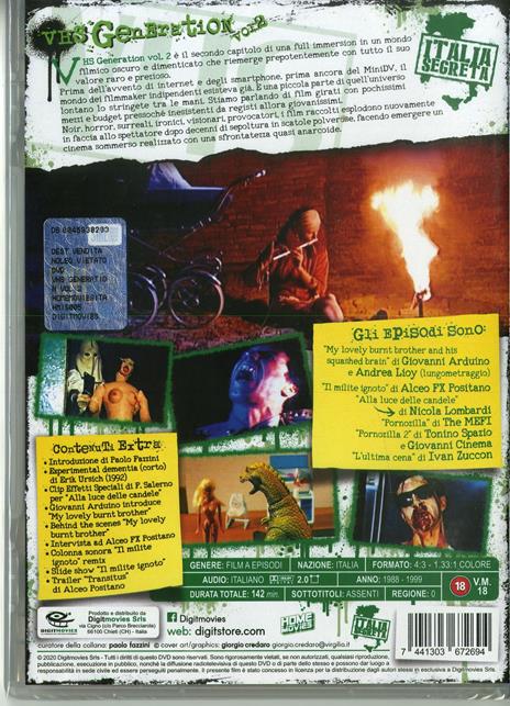 VHS Generation vol. 2 (DVD) di Ivan Zuccon,The Mefi,Erik Ursich,Nicola Lombardi,Alceo FX Positano - DVD - 2